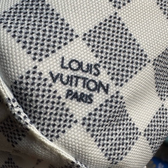 LOUIS VUITTON Bob Azur Damier Checkered Navy Blue Ivory Bucket Hat S/M - Picture 6 of 10